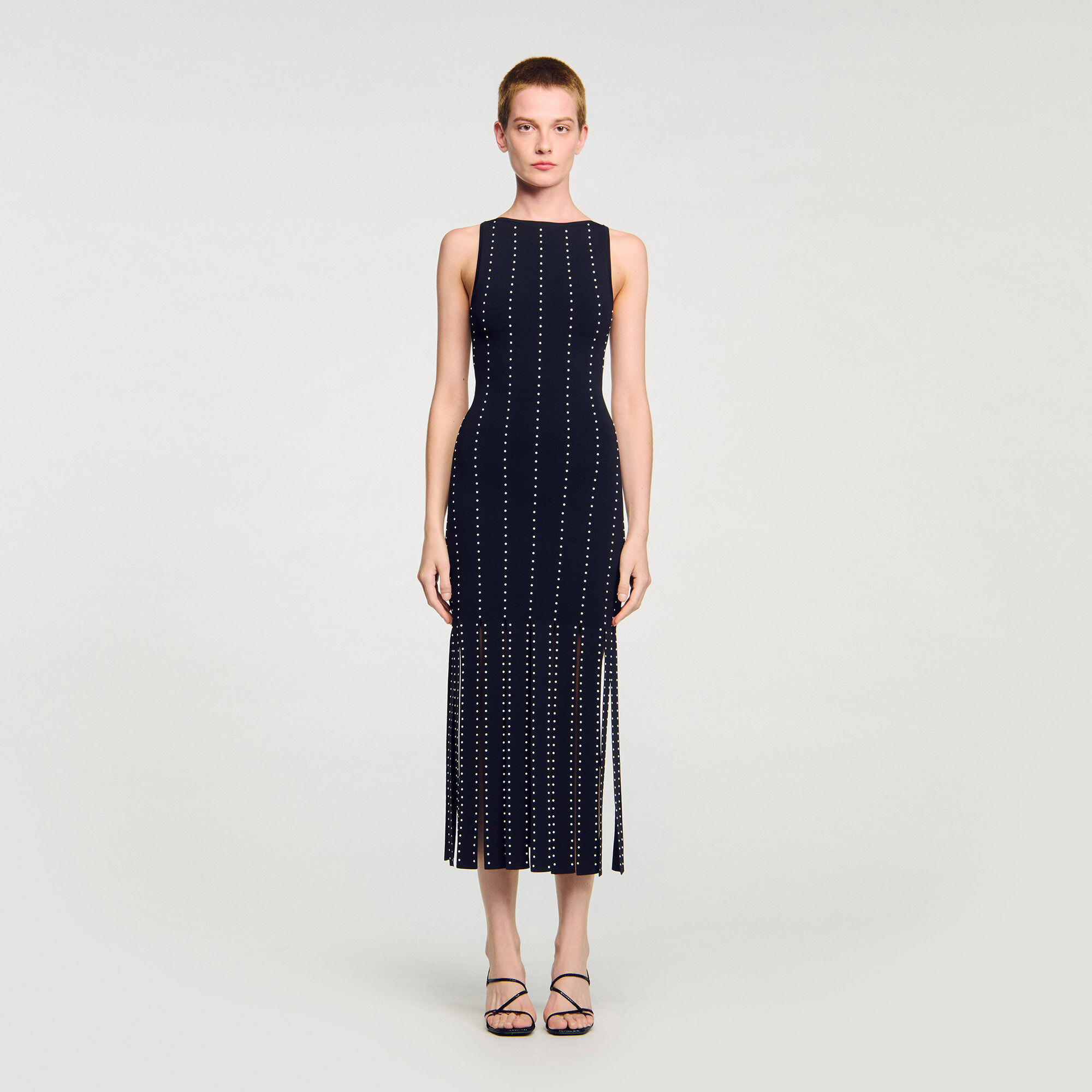 Fringed knit maxi dress Fringed knit maxi dress