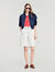 Washed denim Bermuda shorts