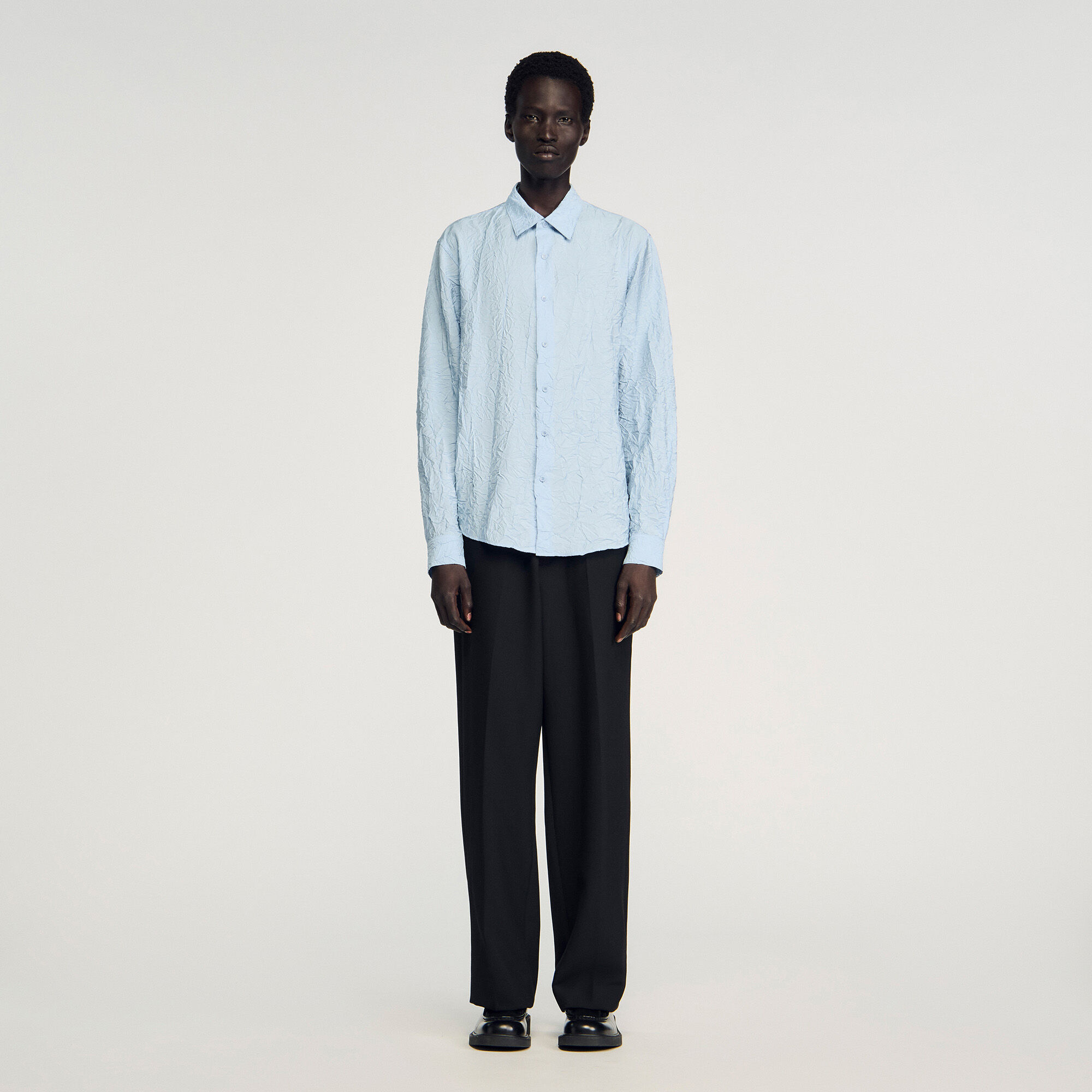 Crinkled effect shirt Crinkled effect shirt