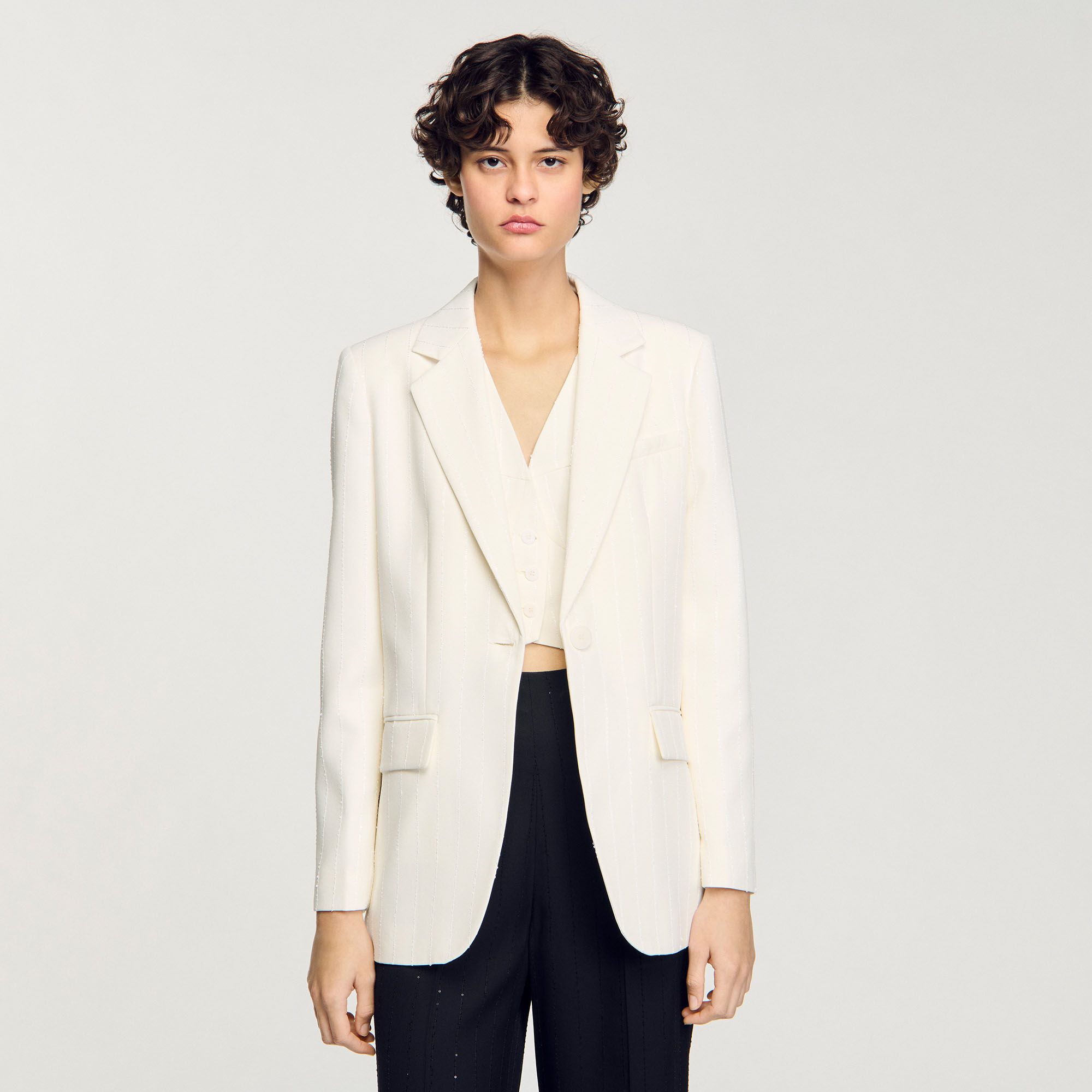 Sequinned suit jacket