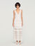 Pointelle knit maxi dress