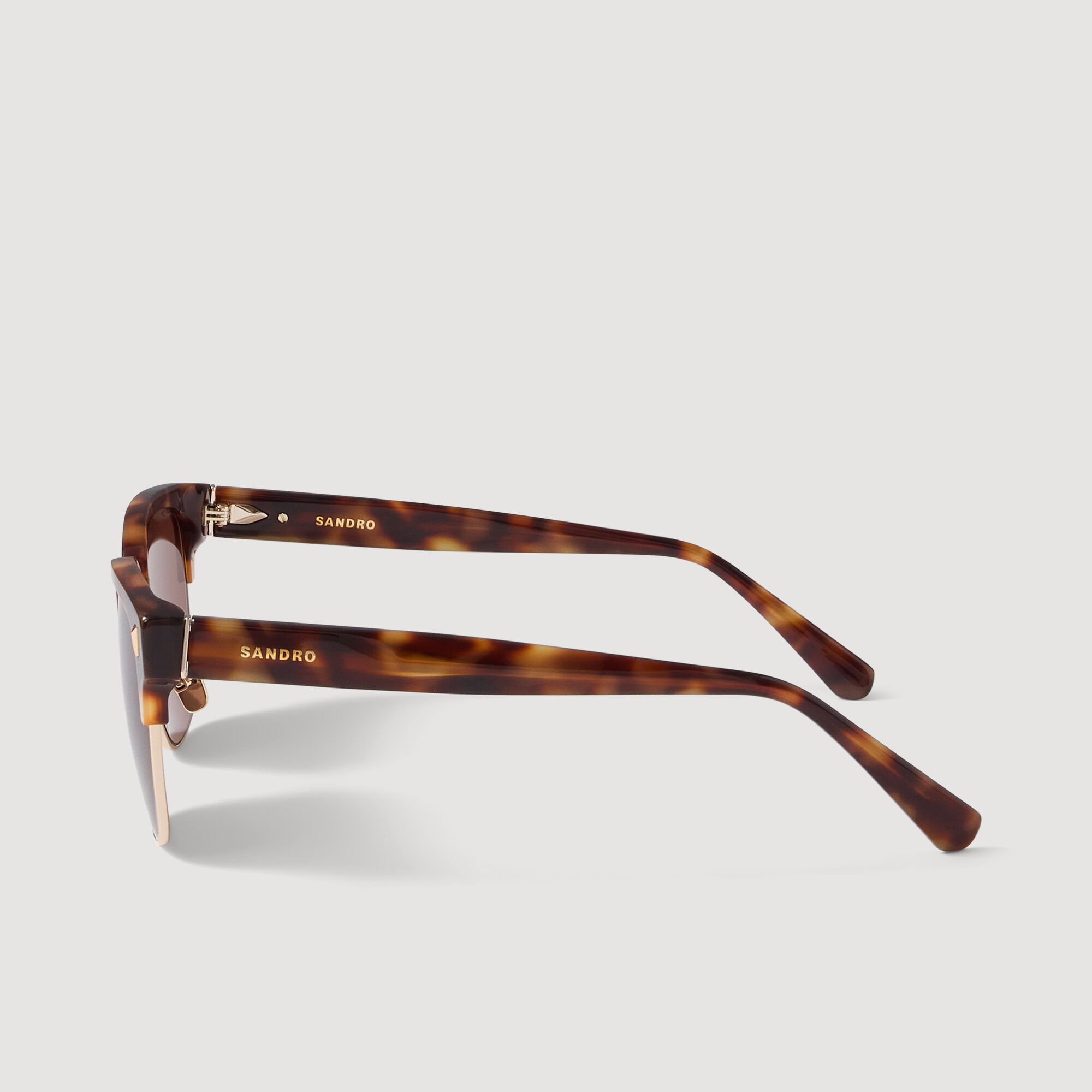 Acetate logo sunglasses