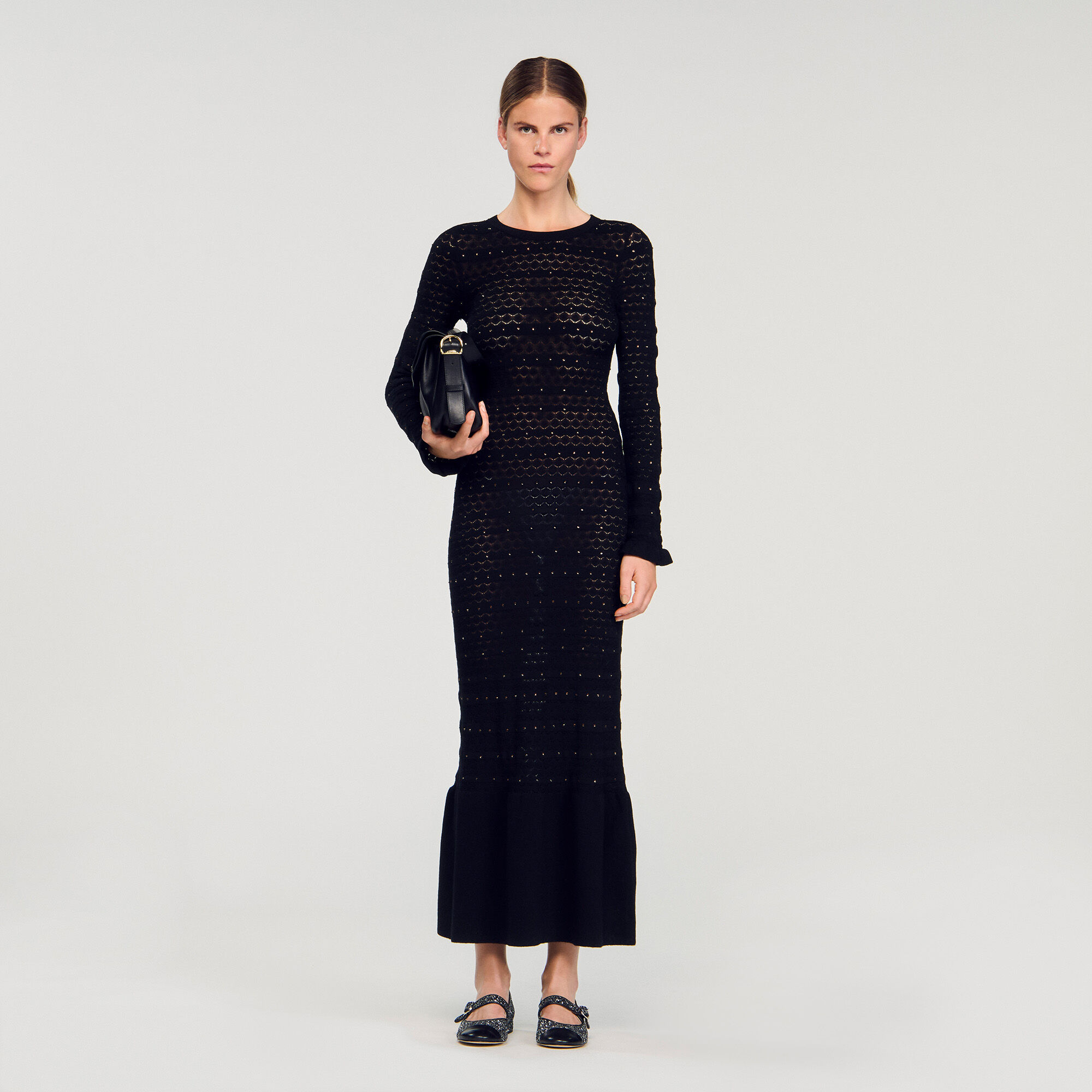 Rhinestone knit maxi dress Rhinestone knit maxi dress