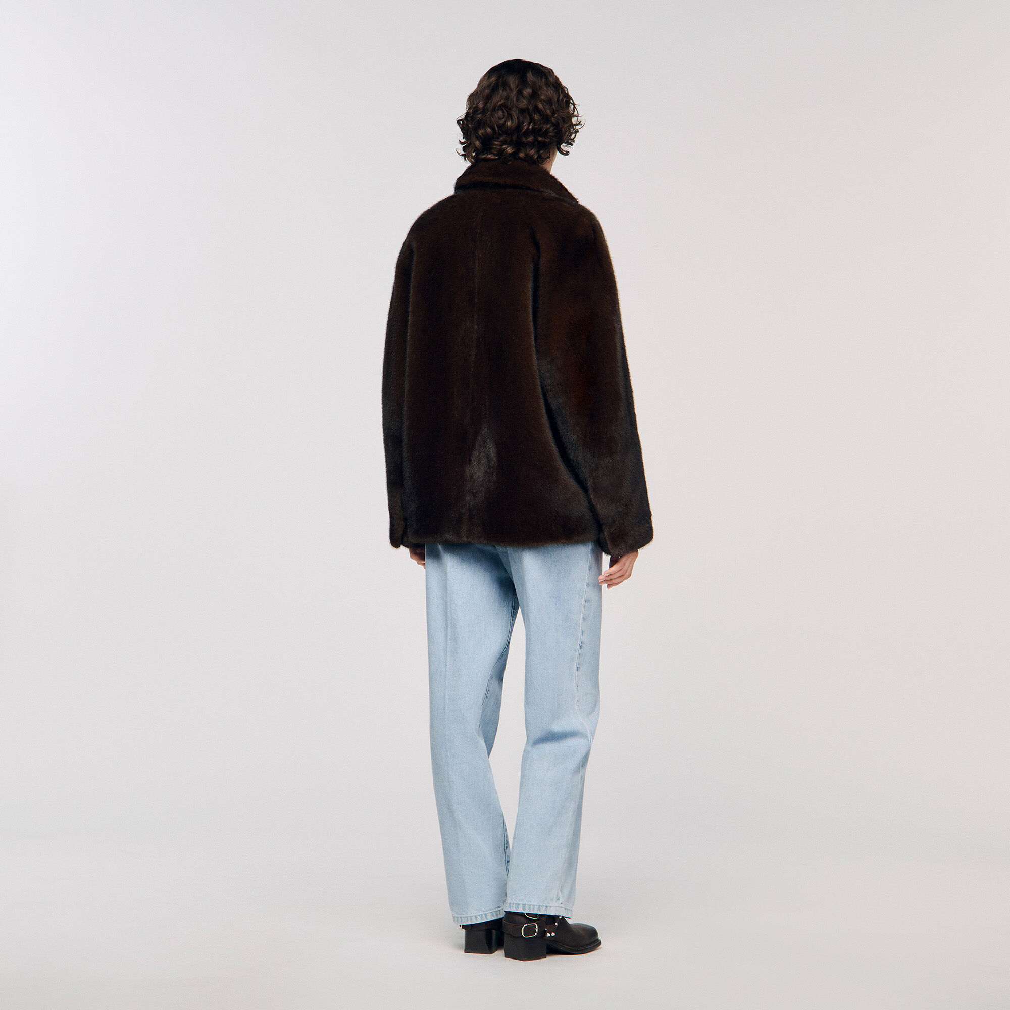 Faux fur coat jacket Faux fur coat jacket