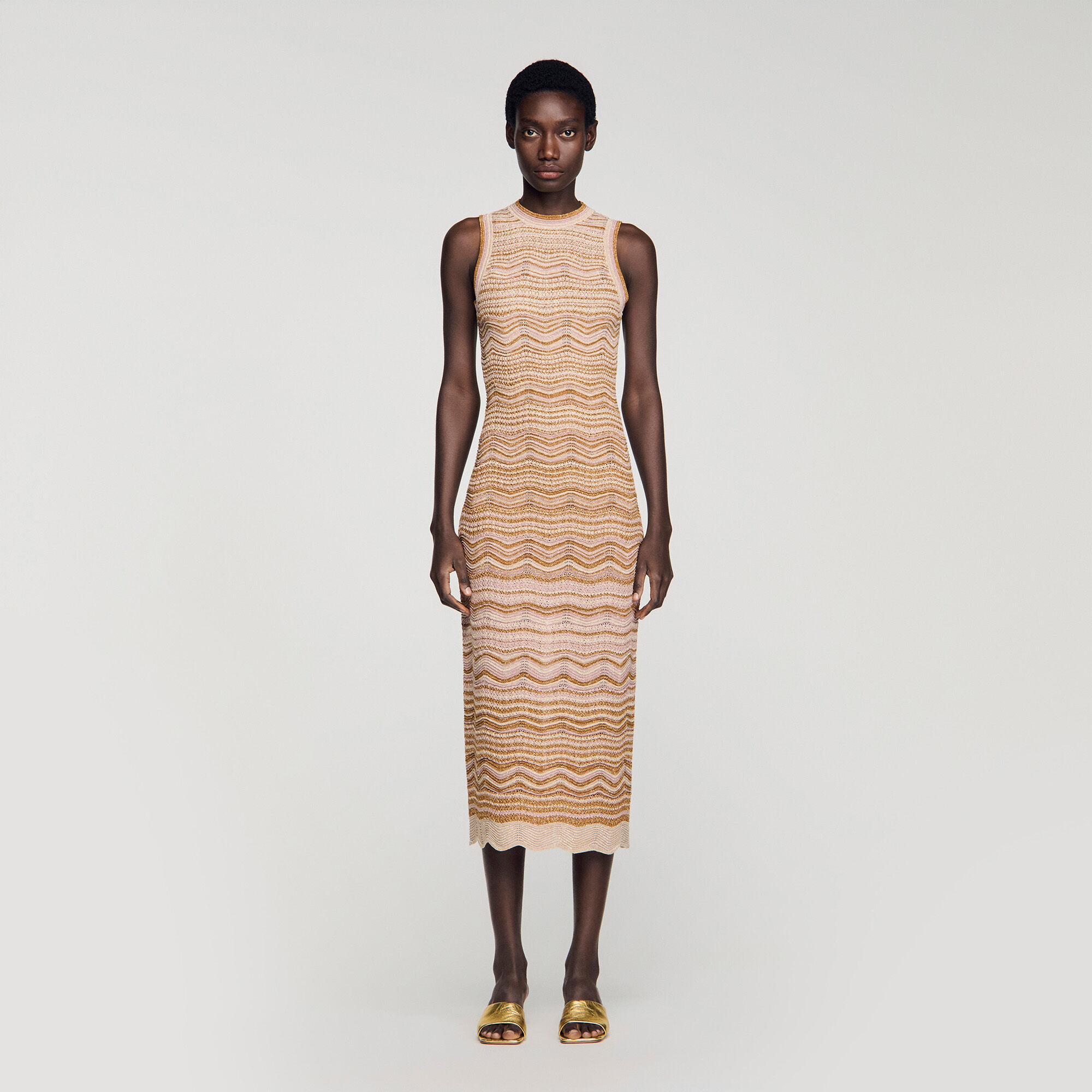 Fancy knit maxi dress