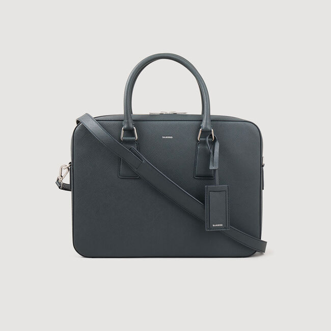 Reconstituted leather briefcase