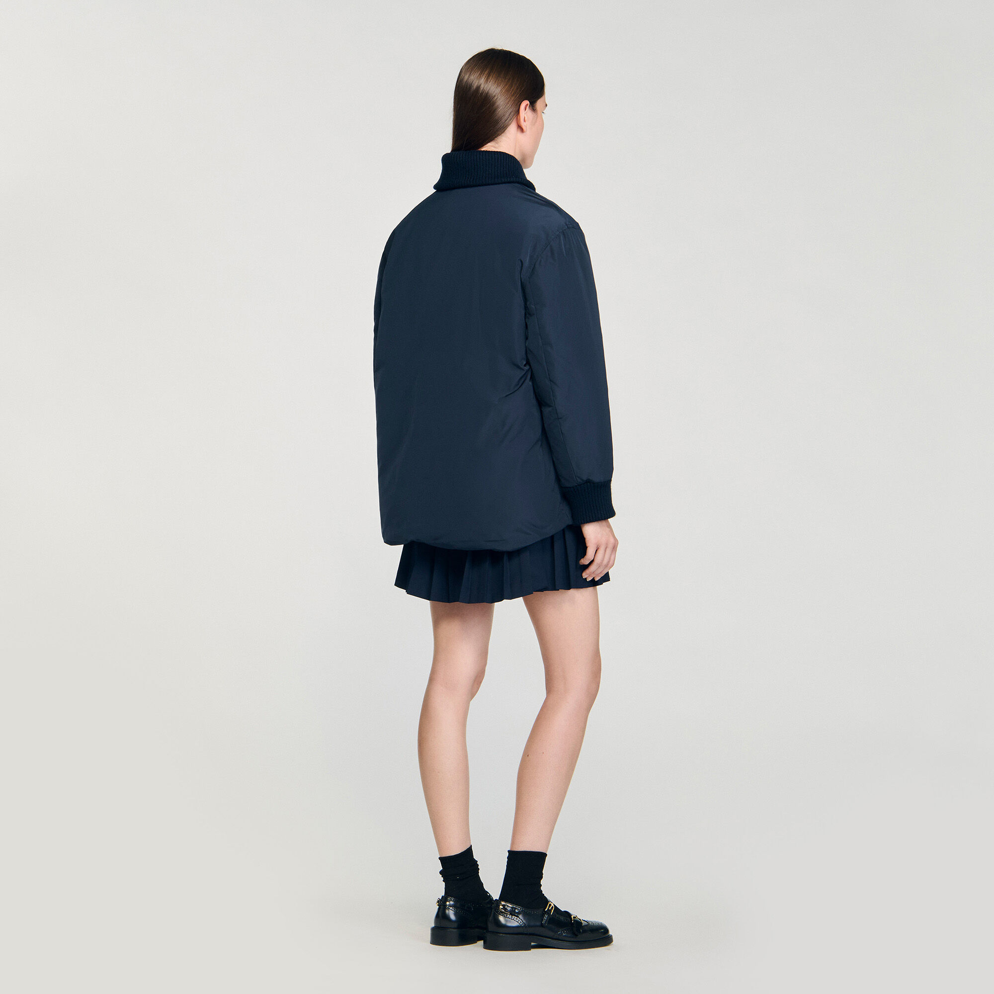 Puffer jacket with teddy collar Puffer jacket with teddy collar