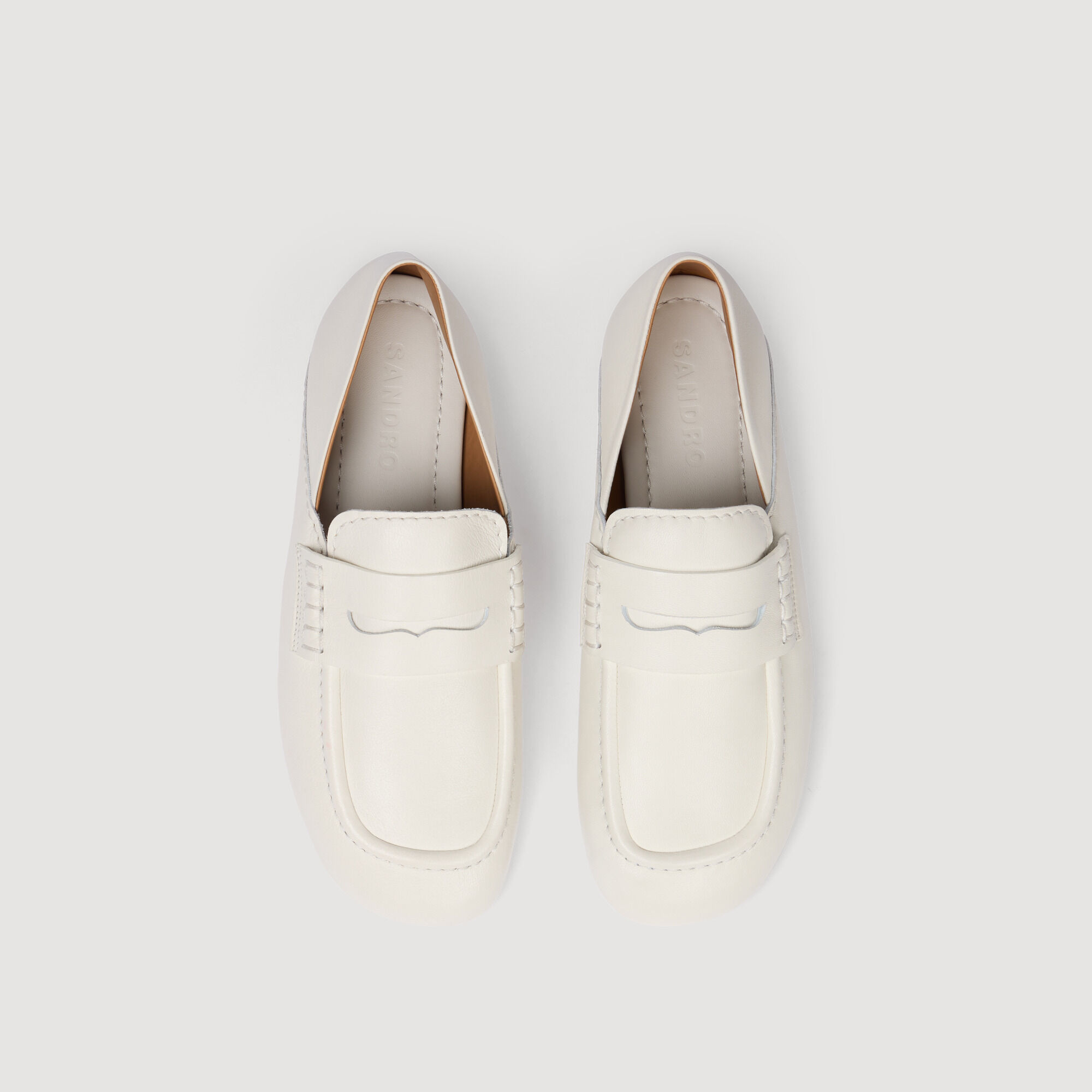 Leather loafers