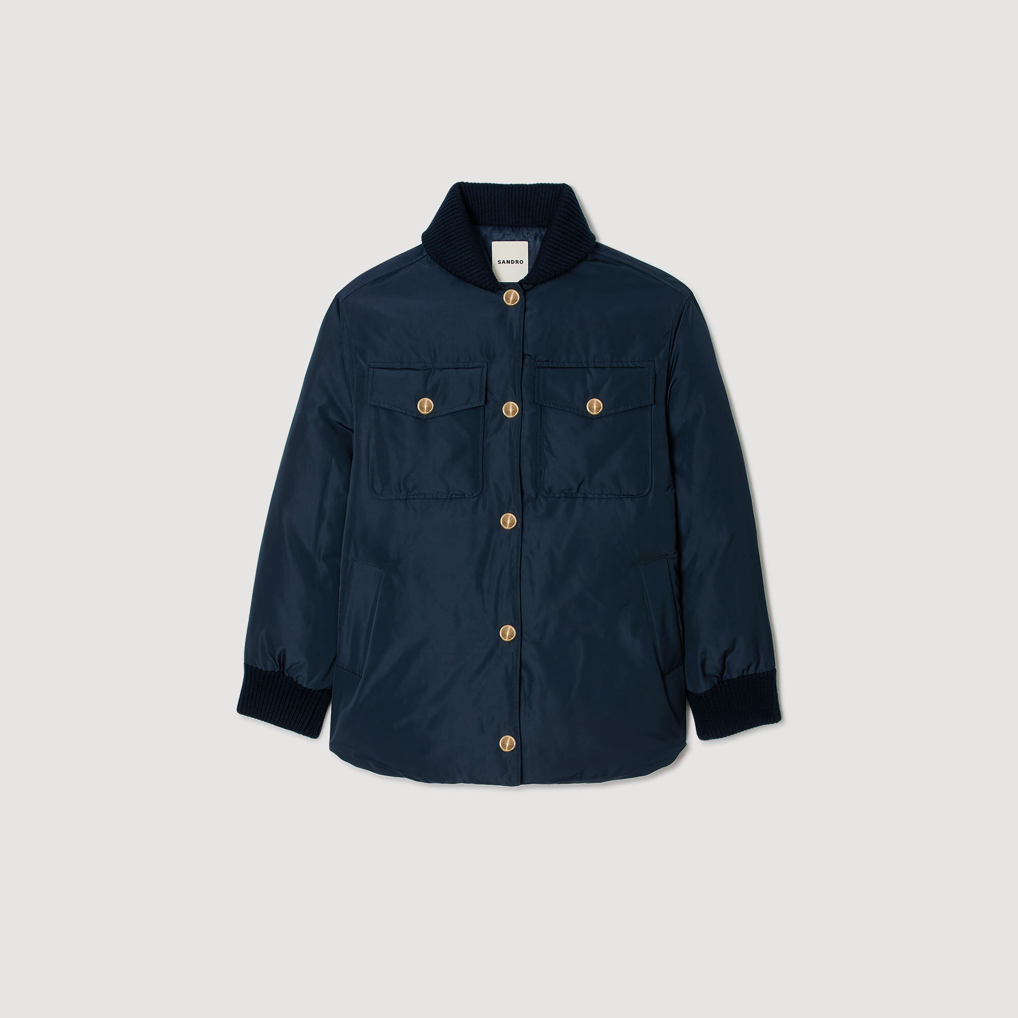 Puffer jacket with teddy collar Puffer jacket with teddy collar