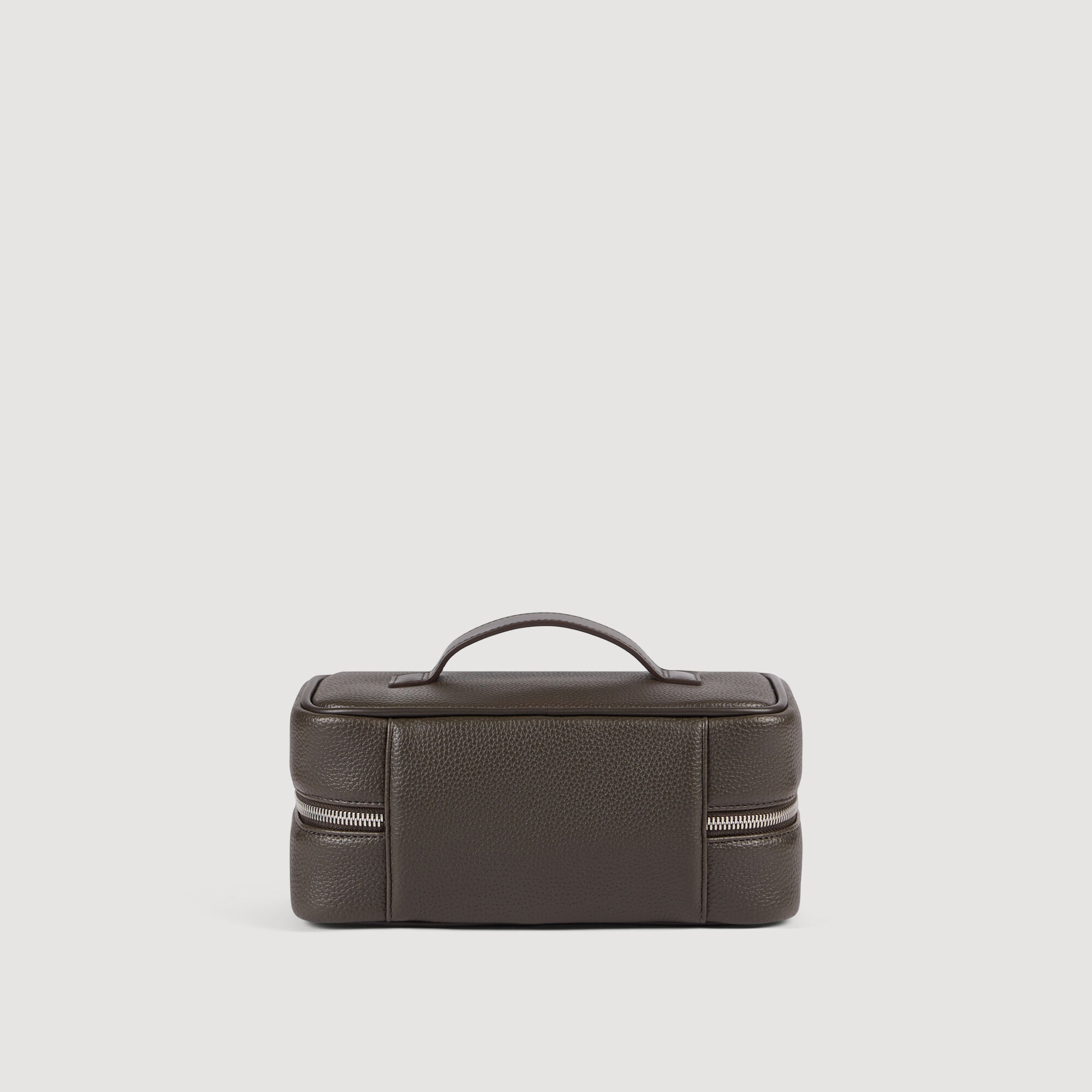 Grained canvas toilet bag