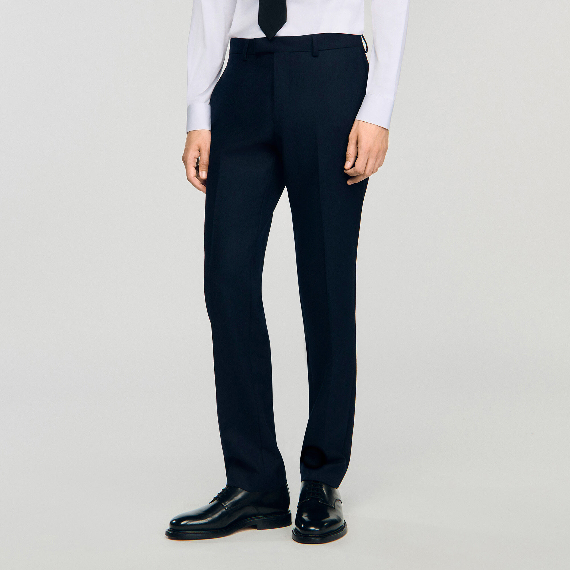 Wool suit trousers