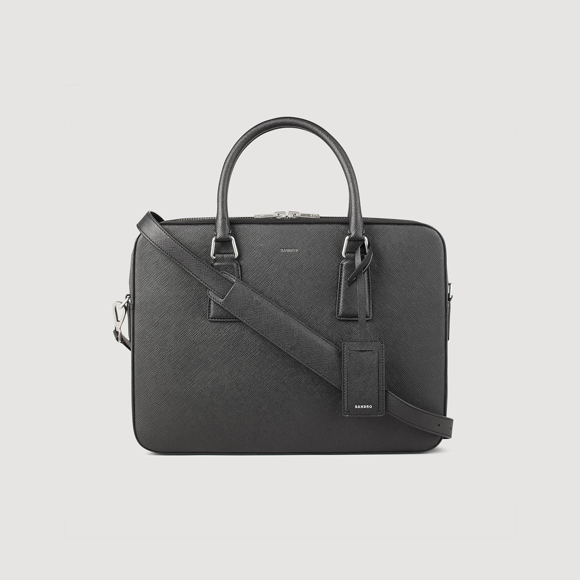 Reconstituted leather briefcase
