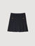 Short striped pleated skirt