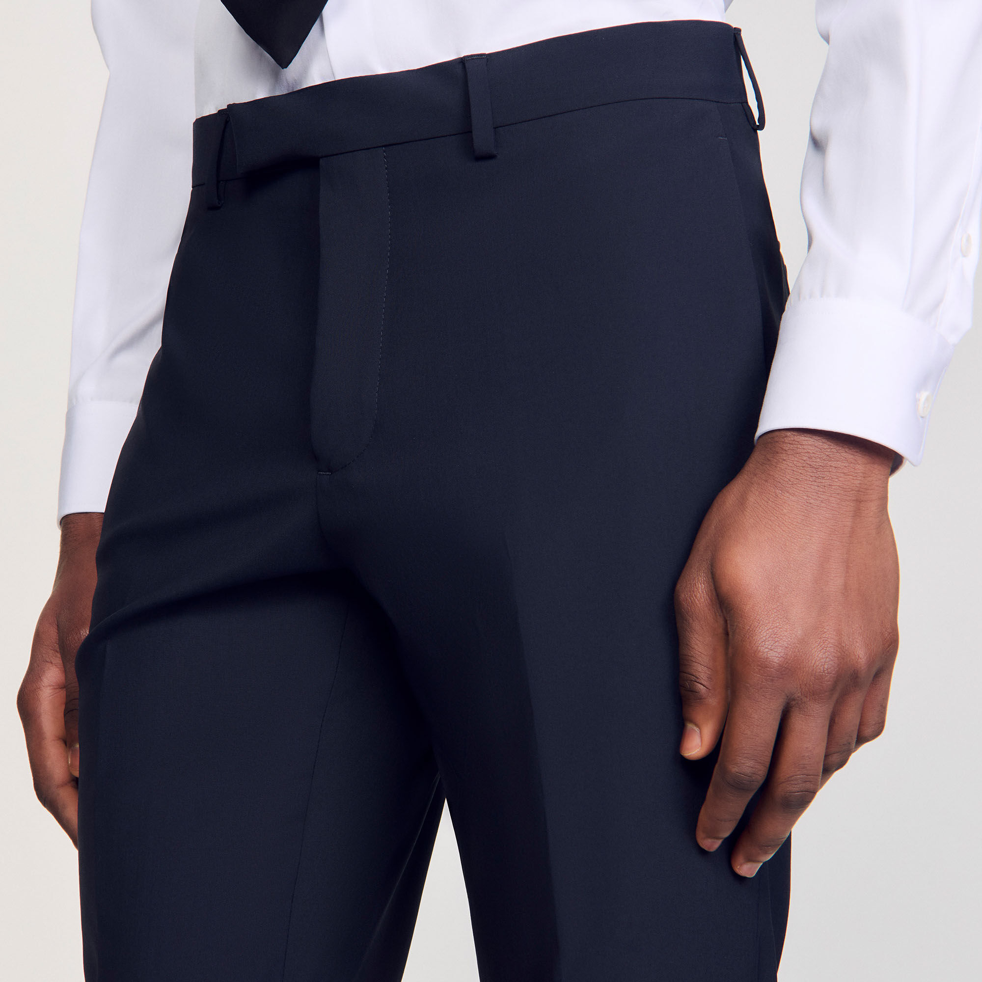 Wool suit trousers