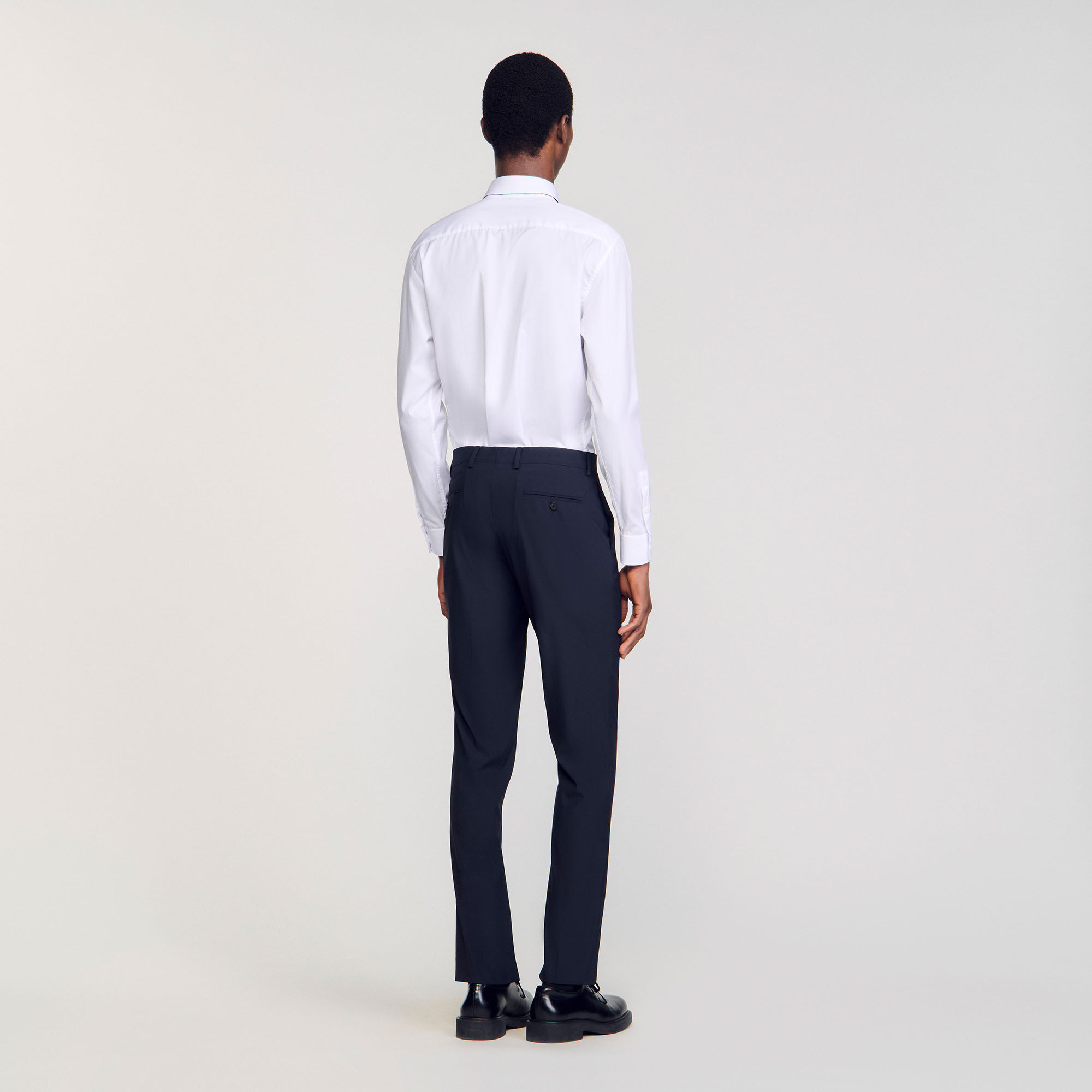 Wool suit trousers