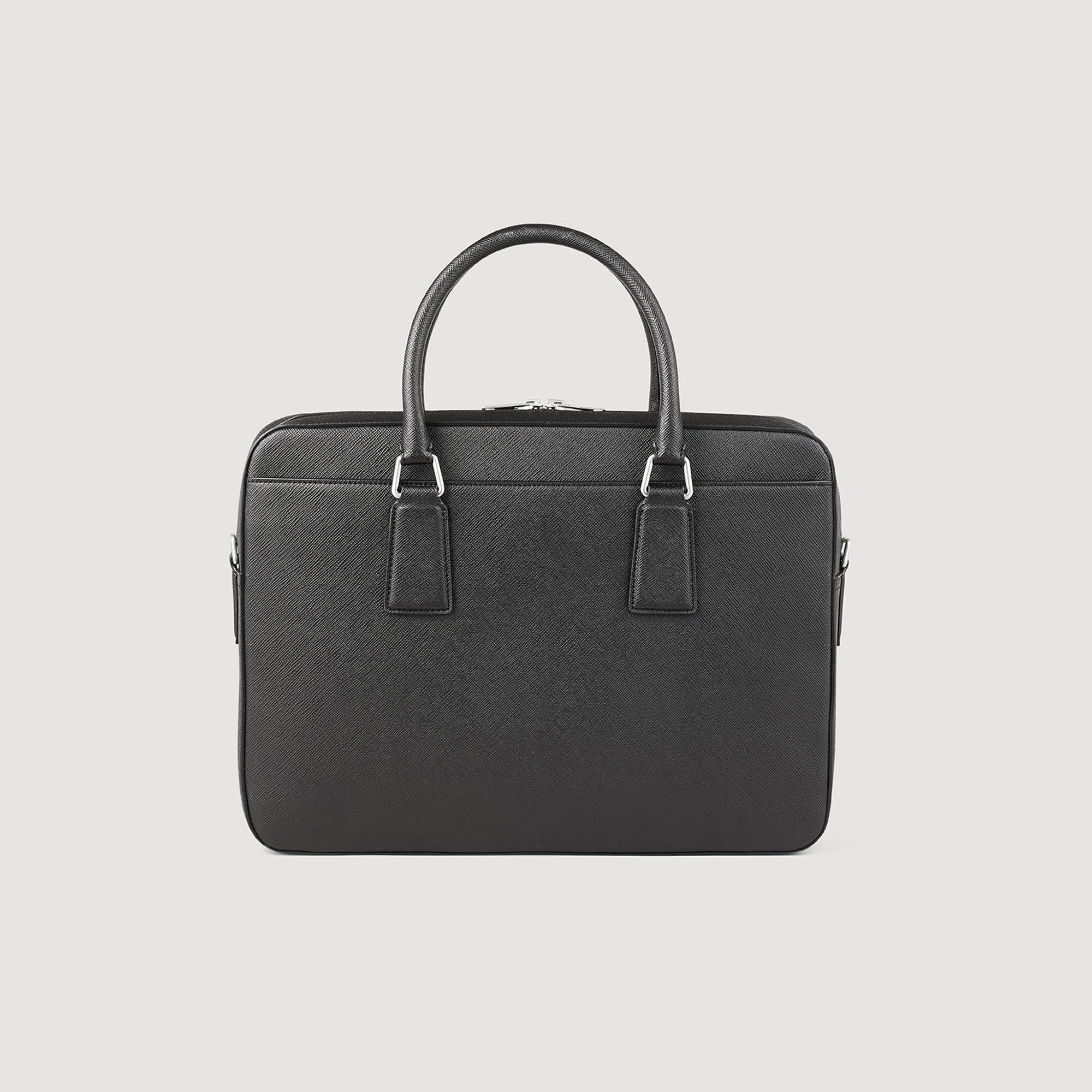 Reconstituted leather briefcase
