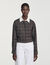 Check shirt with contrast collar