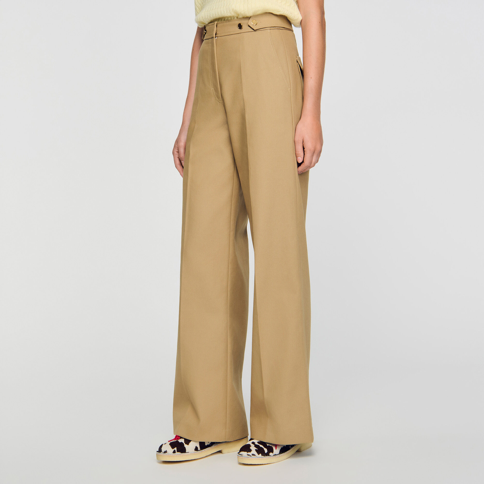 Cotton suit trousers