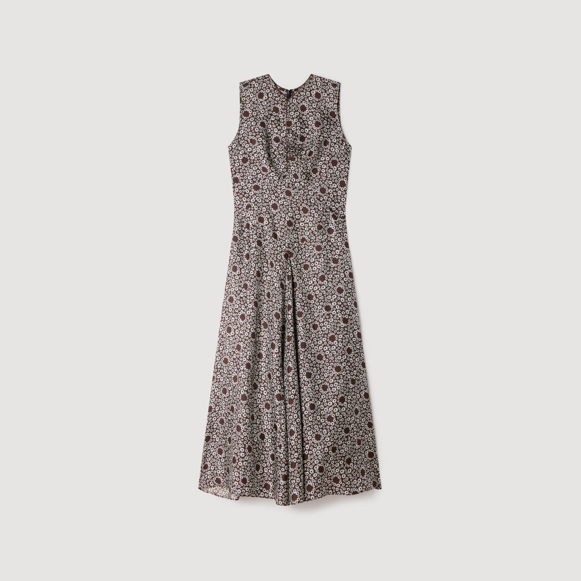 Daisy print maxi dress