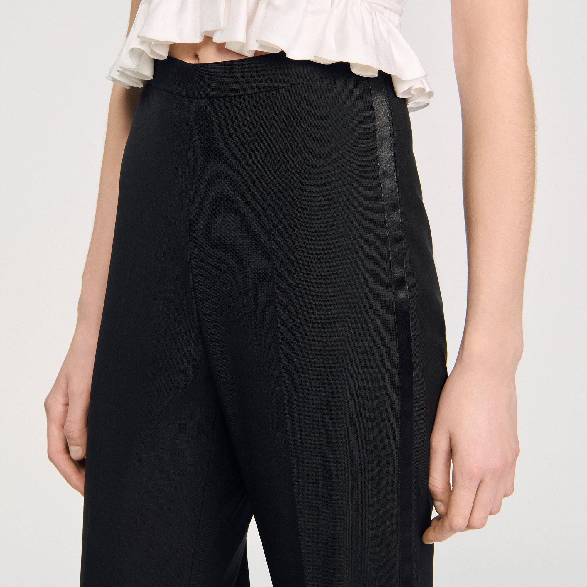 Satin stripe suit trousers Satin stripe suit trousers
