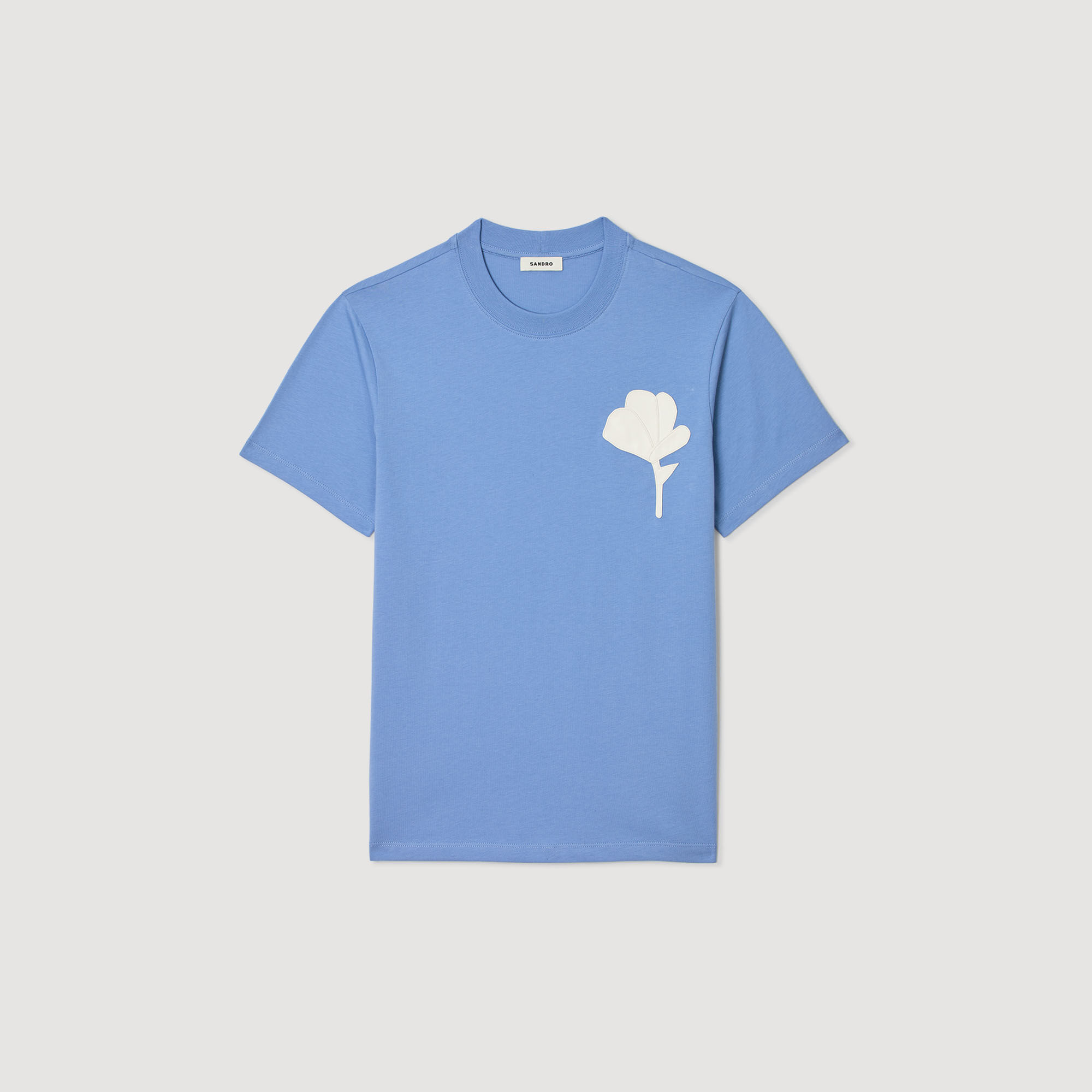 T-shirt with flower patch