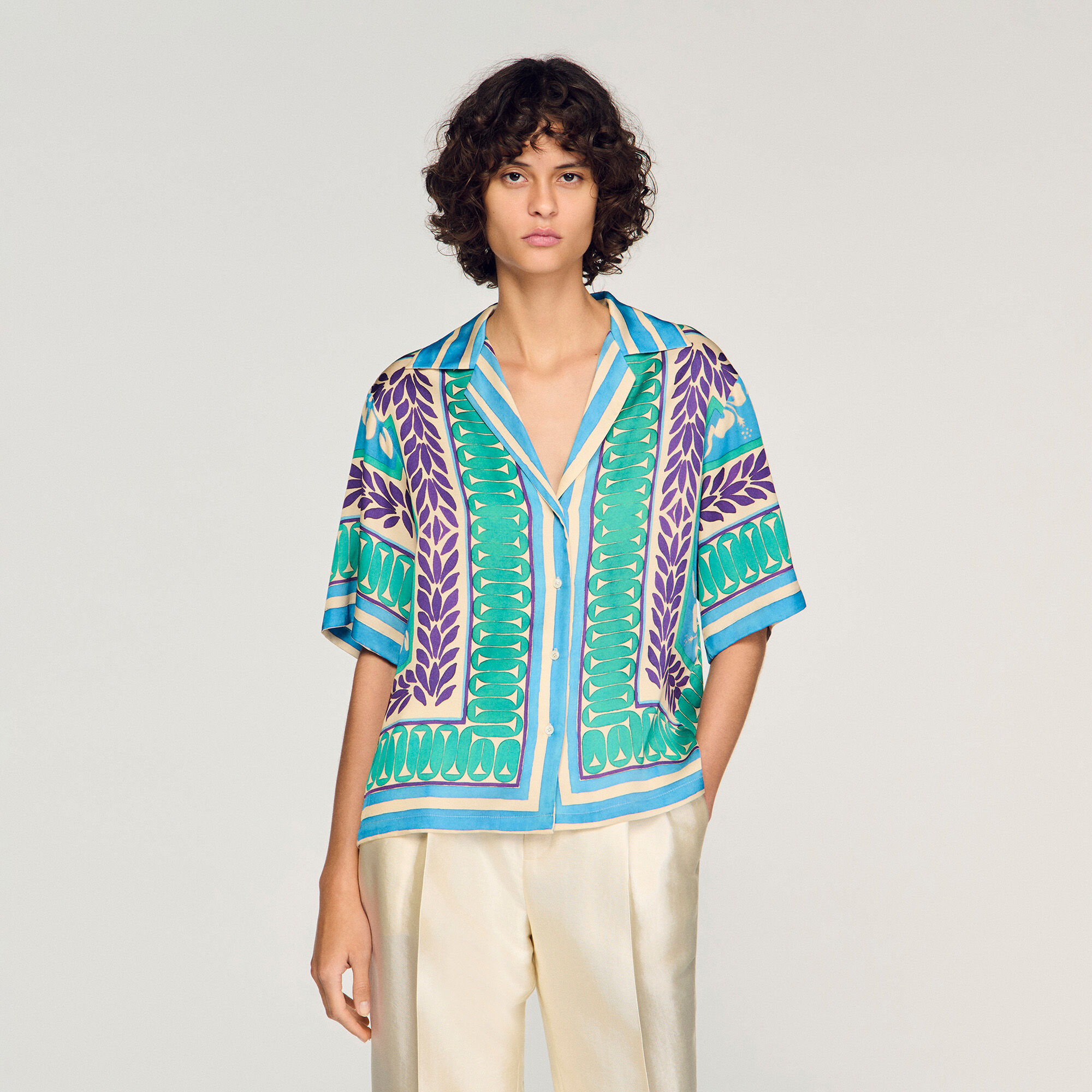 Flower print shirt