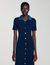 Denim collar knit maxi dress Denim collar knit maxi dress