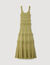 Ruffled knit maxi dress
