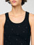 Vest top with rhinestones