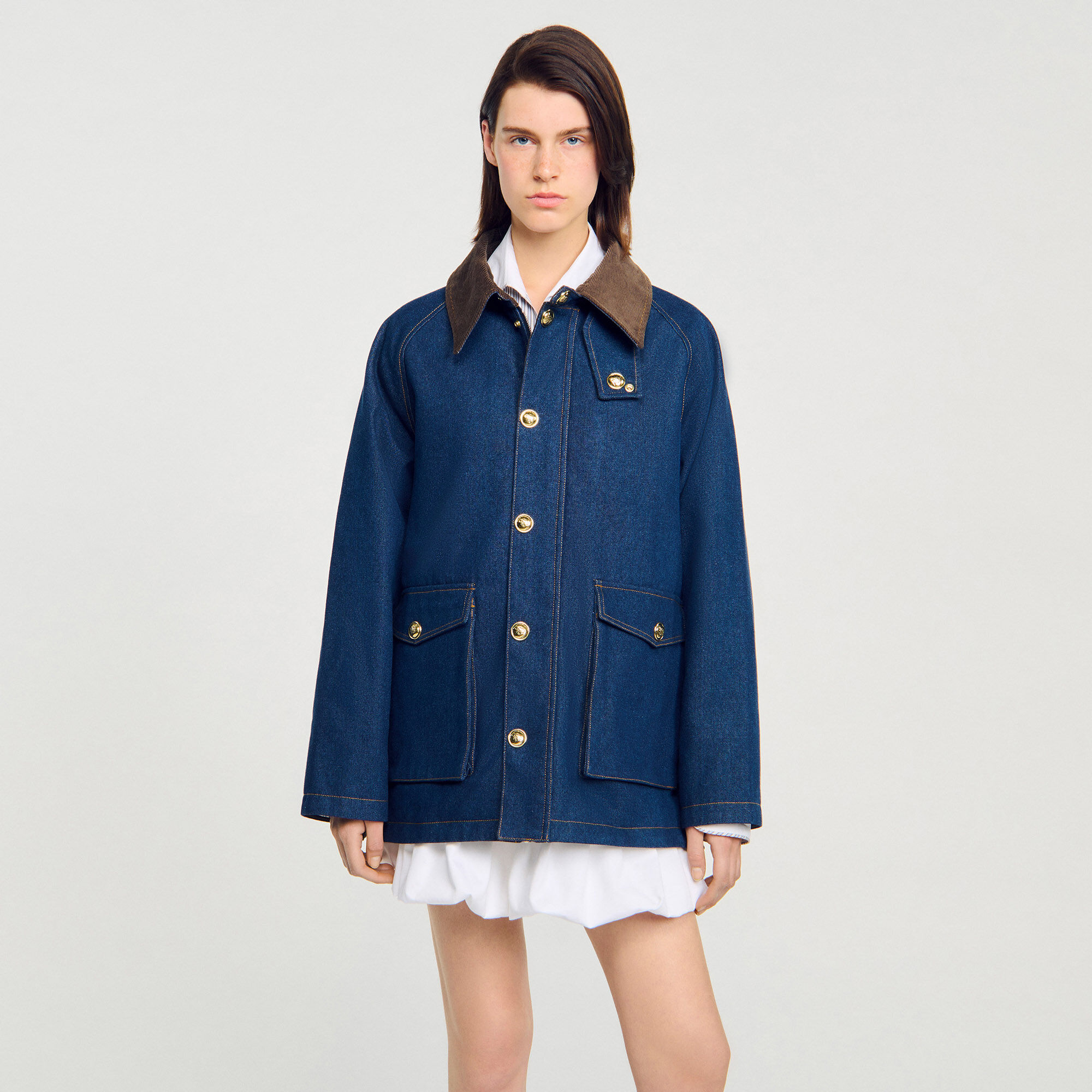 Denim workwear jacket