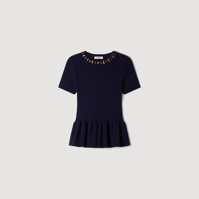 Ribbed wool and cashmere jumper
