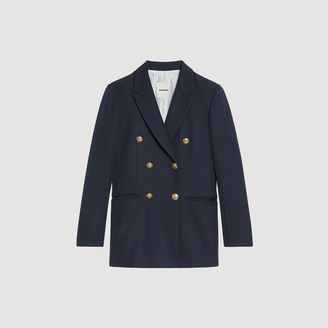 Double-breasted suit jacket
