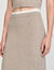 Long two-tone knit skirt Long two-tone knit skirt