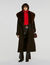 Coat with shearling collar - Women | Sandro Paris