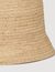 Crochet raffia bucket hat