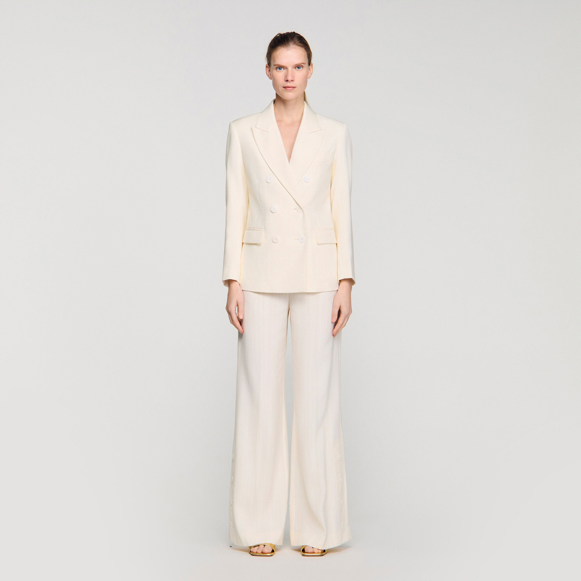 Double-breasted suit jacket