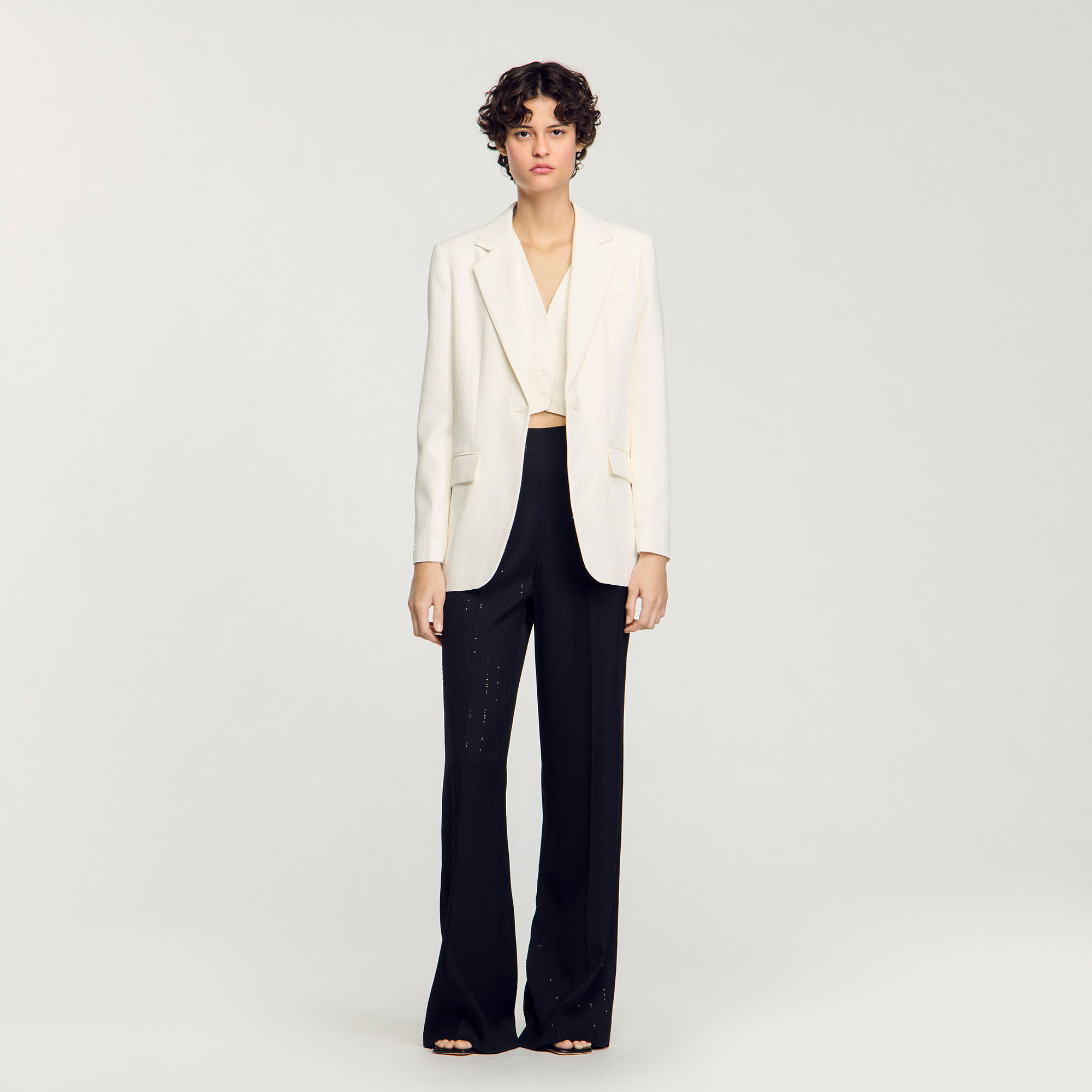 Sequinned suit jacket