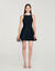 Short dress with pearl collar Short dress with pearl collar