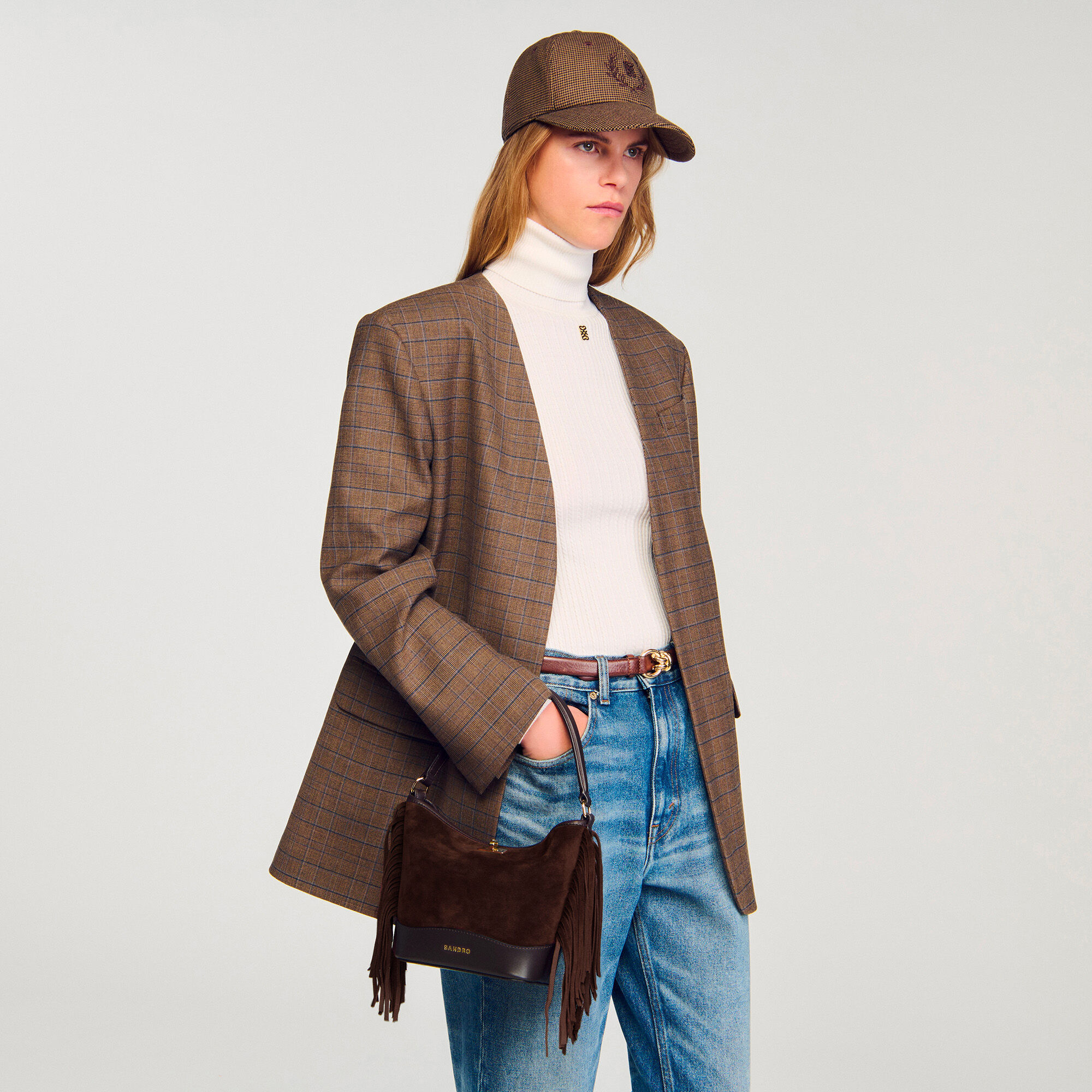 Fringed suede TANGOSO bag