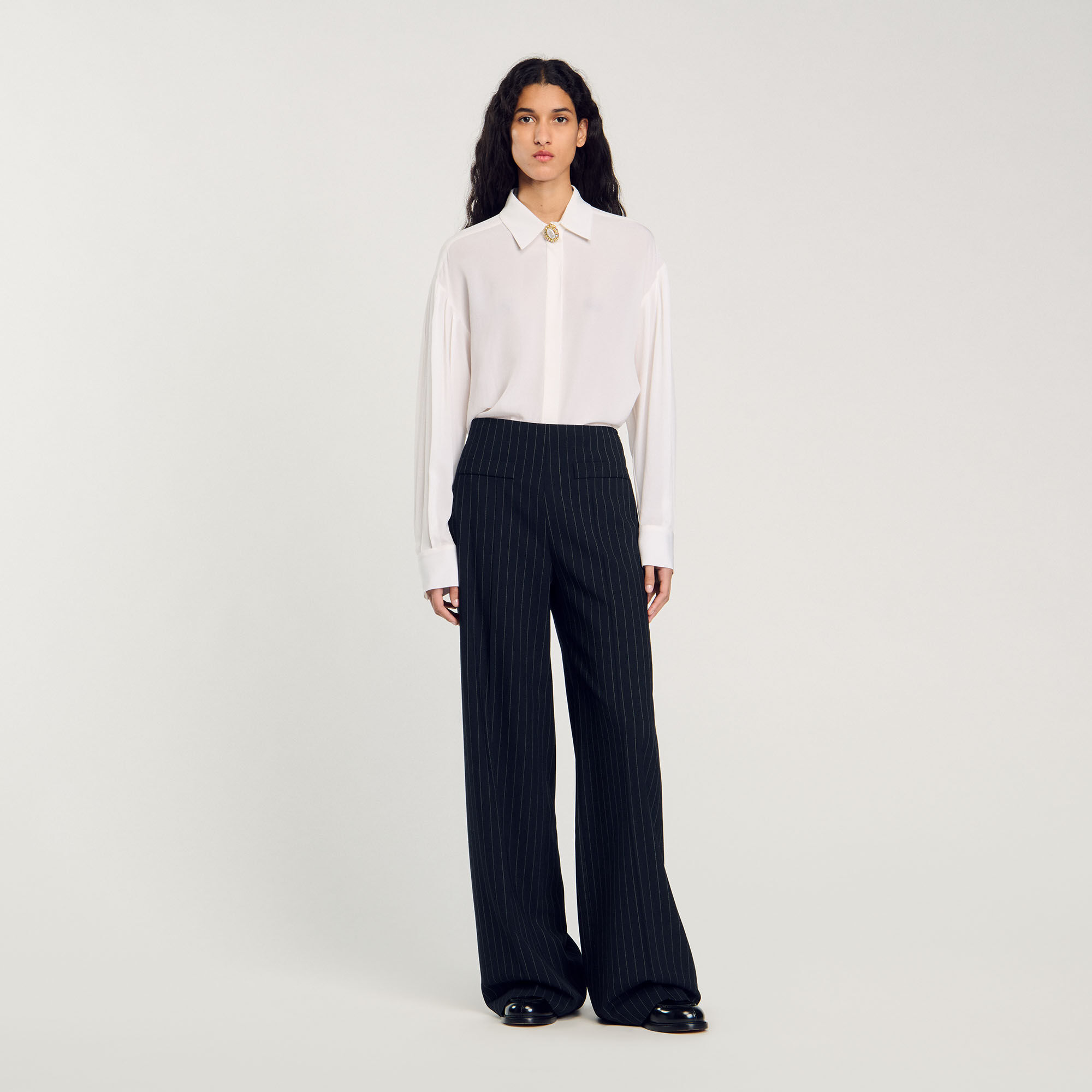Chalk-striped trousers