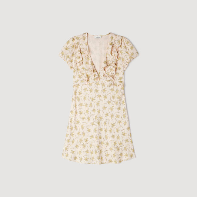 Floral print short dress