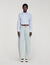 Faded barrel cotton jeans