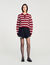 Striped polo jumper