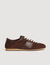 Leather and suede low-top trainers