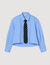 Cropped shirt with detachable tie Cropped shirt with detachable tie