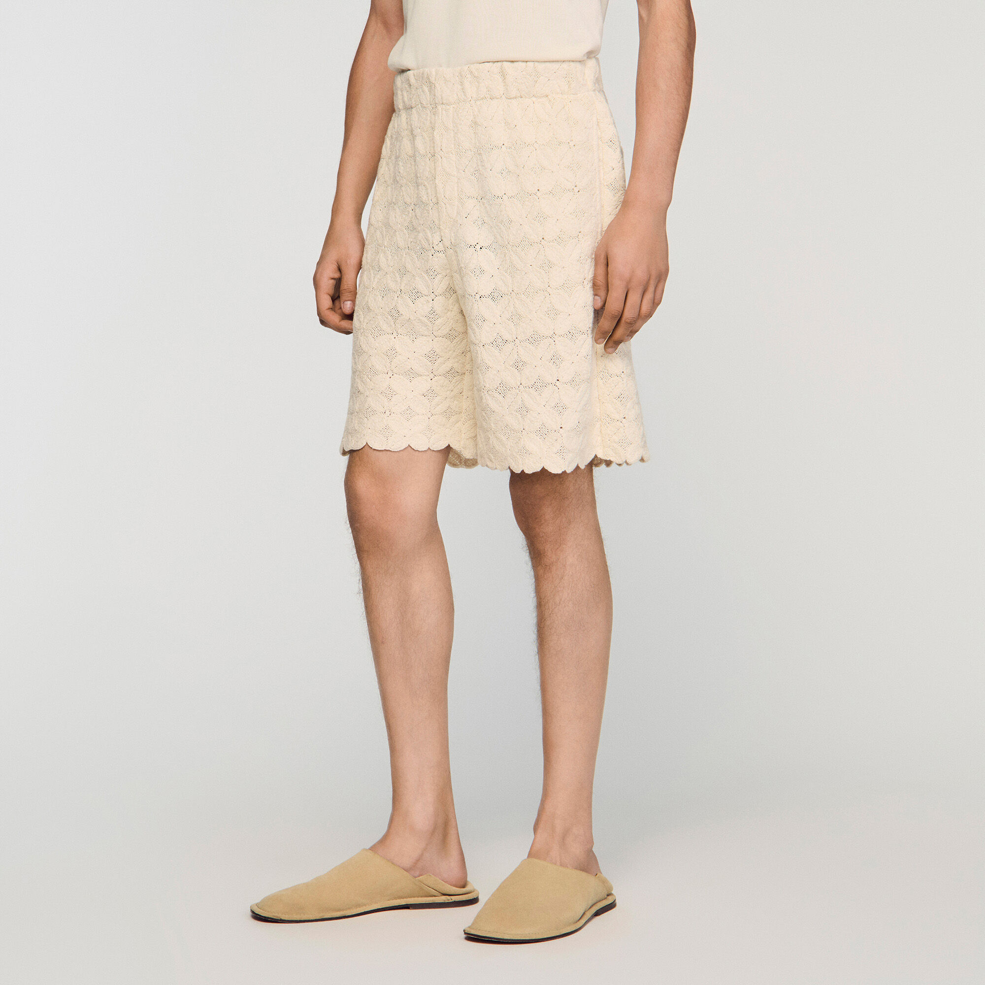 Broderie anglaise cotton shorts