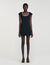 Short dress with rhinestone collar Short dress with rhinestone collar