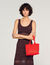 Studded crochet bag
