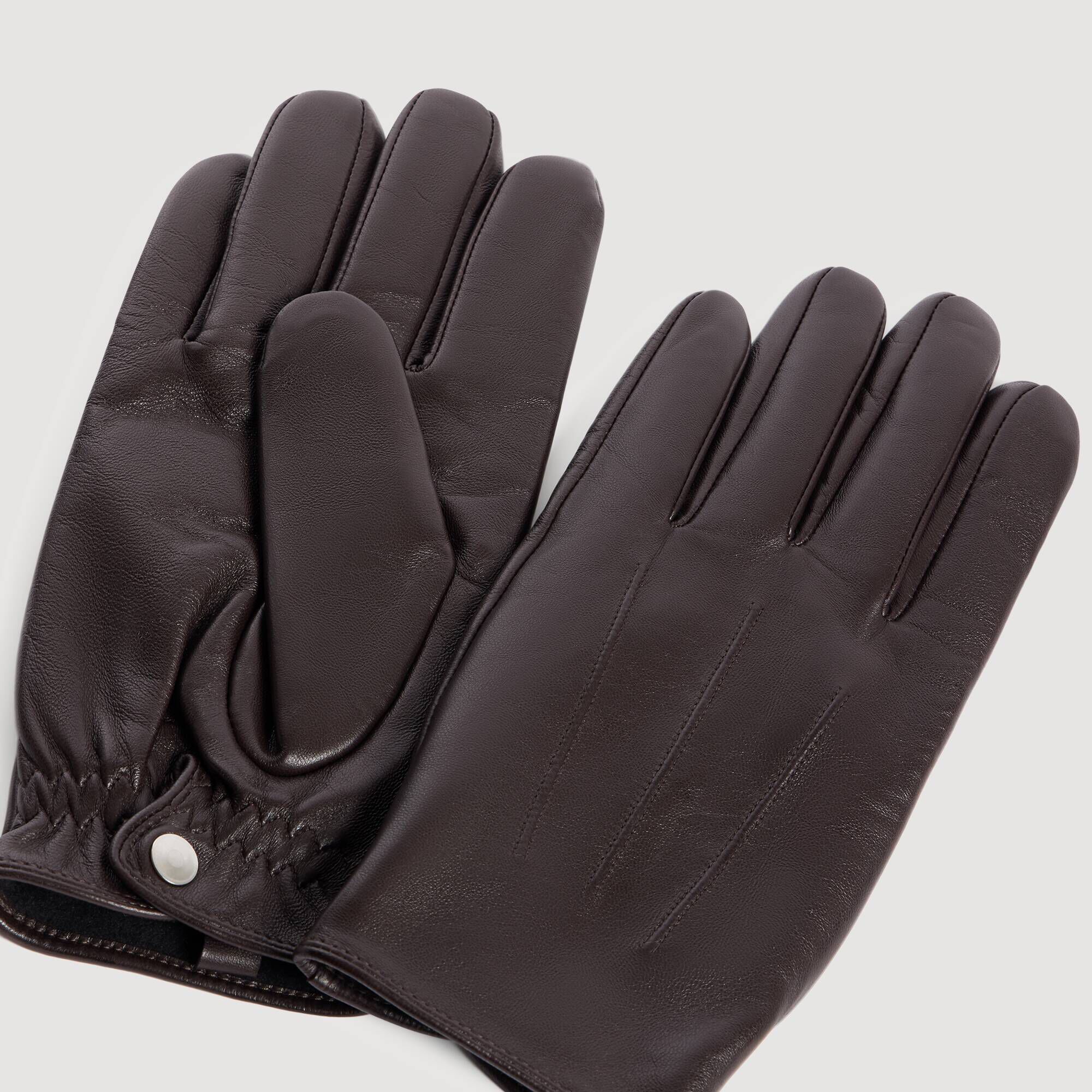 Leather gloves - Men | Sandro Paris