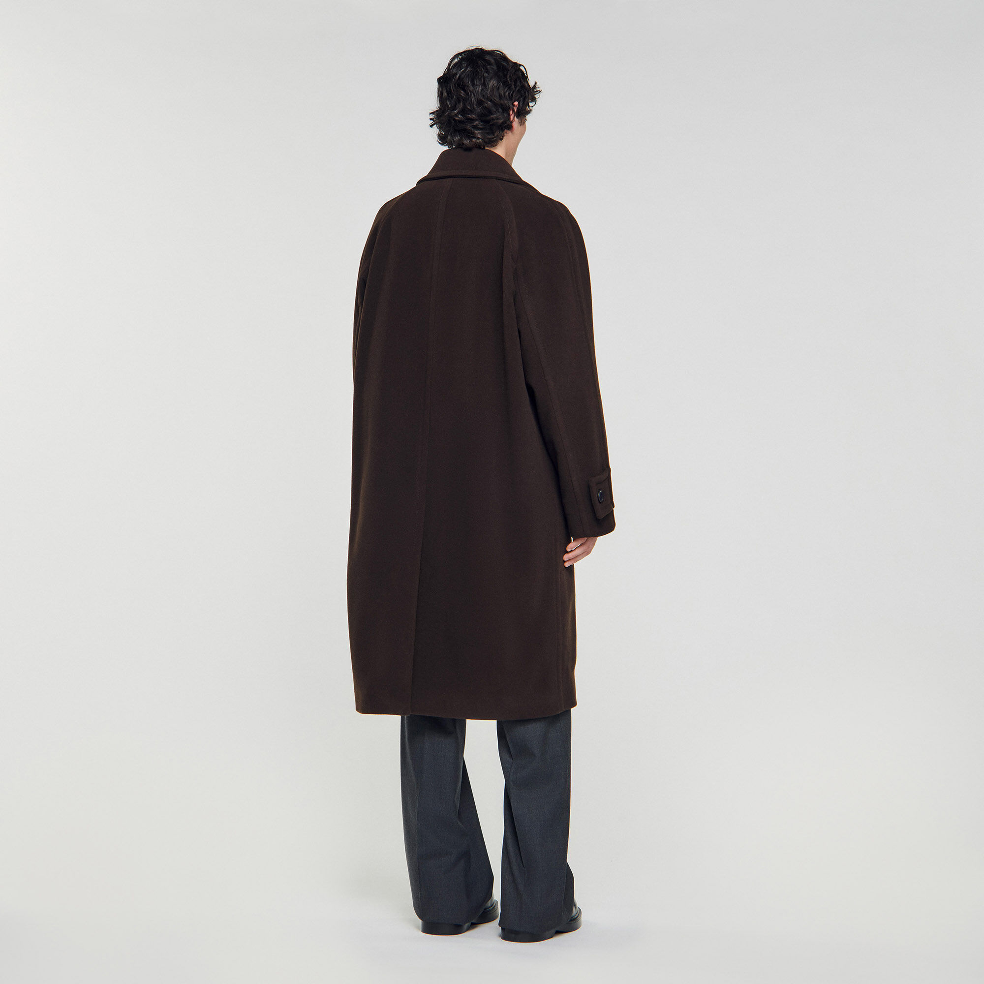 Wool and cashmere double coat